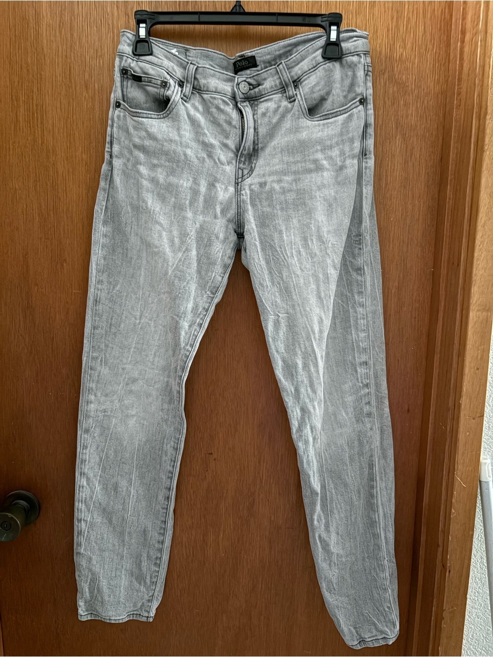 POLO RALPH LAUREN Boys sz 18 Eldridge Skinny Jeans Gray Denim